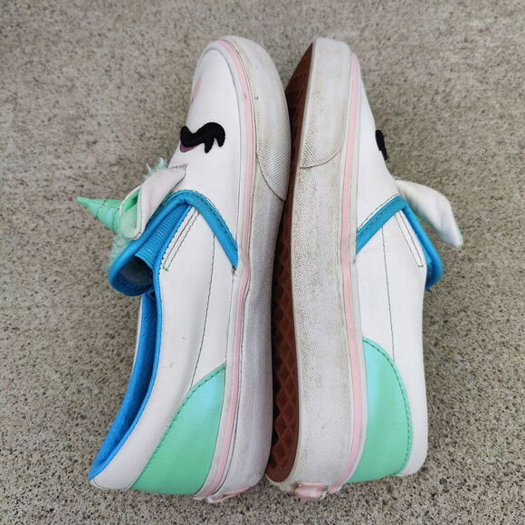 kids white Unicorn Vans  sz 3 - Picture 5 of 7
